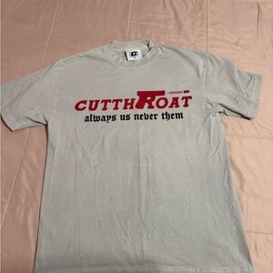 Gray Tee with Red Print